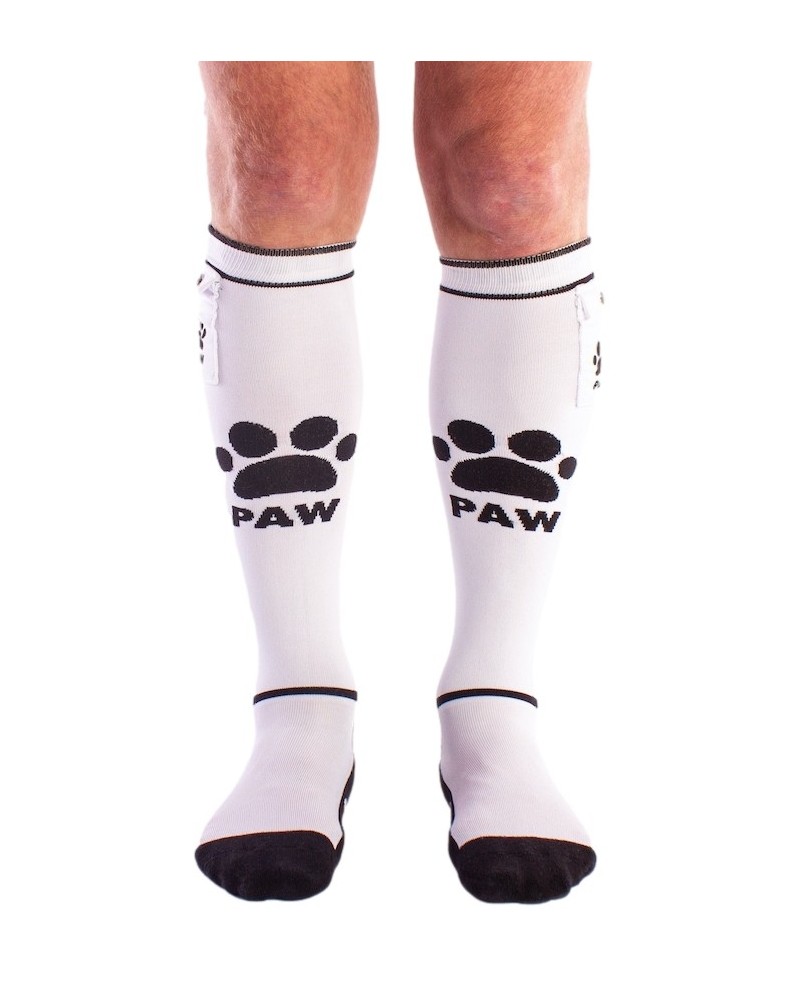 Chaussettes PUPPY Brutus Blanches sur la Boutique du Hard