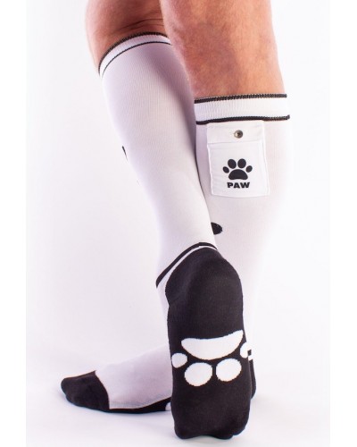 Chaussettes PUPPY Brutus Blanches sur la Boutique du Hard