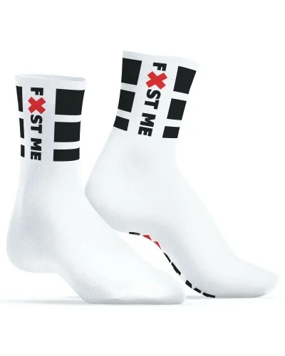 Chaussettes blanches Fist Me SneakXX sur la Boutique du Hard