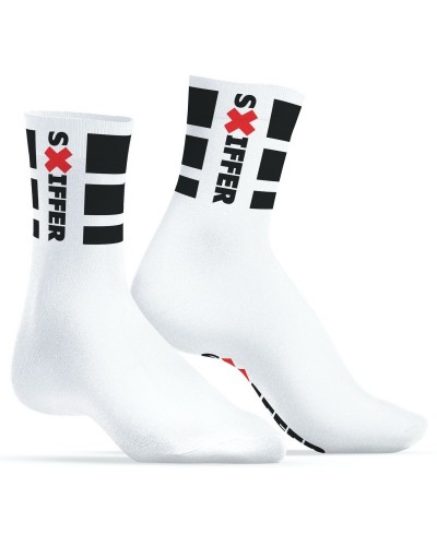 Chaussettes blanches Sniffer SneakXX sur la Boutique du Hard