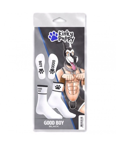 Chaussettes Good Boy Blanc-Noir sur la Boutique du Hard