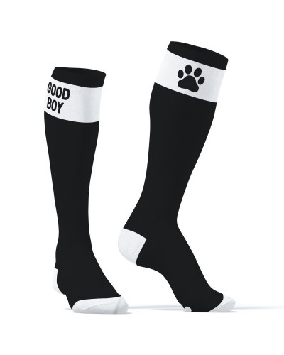 Chaussettes hautes Big Good Boy Noires sur la Boutique du Hard