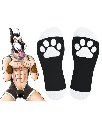 Chaussettes hautes Big Good Boy Noires sur la Boutique du Hard