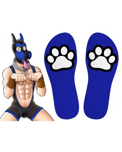 Chaussettes Paw Kinky Puppy Bleues sur la Boutique du Hard