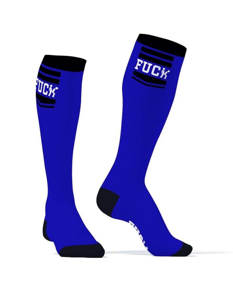 Chaussettes Hautes HANKY FUCK SneakXX Bleues sur la Boutique du Hard