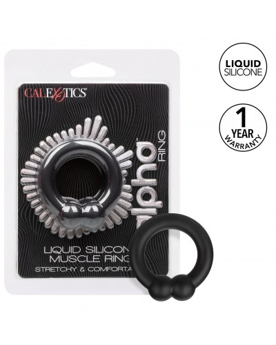 Cockring Muscle Ring Alpha 37mm Noir sur la Boutique du Hard