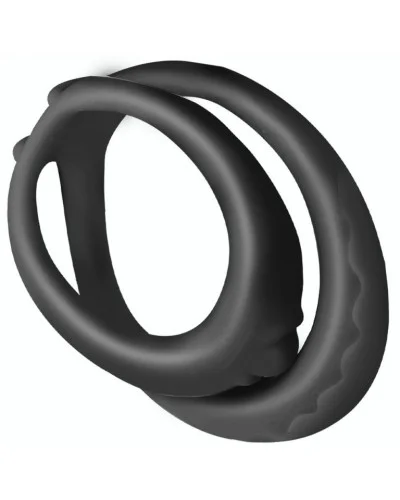 Double Cockring Soft Duo 40mm Noir sur la Boutique du Hard