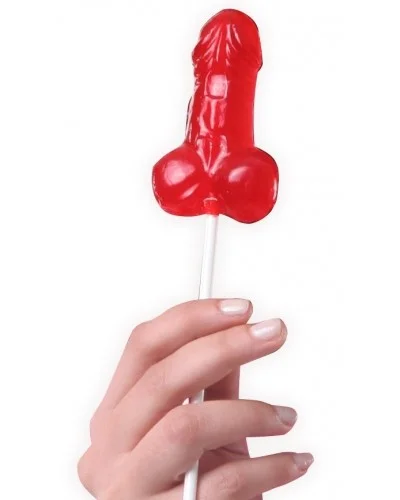 Sucette Pénis Goût Fraise 32g sur la Boutique du Hard