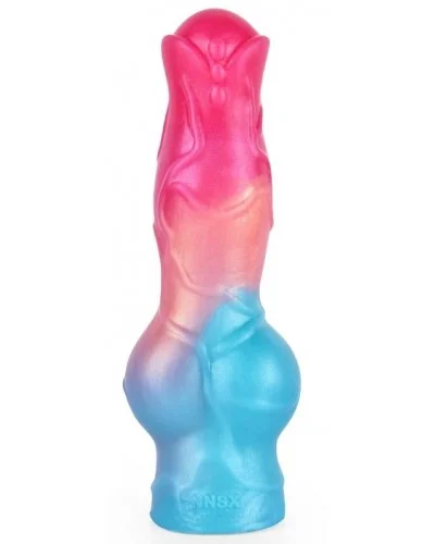 Gaine de pénis Nott Very Dick 18 x 6.5cm Rose-Bleu sur la Boutique du Hard