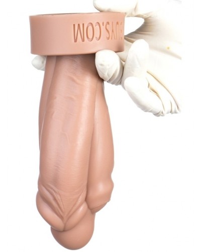 Gode Triple Cock M 17 x 6.5cm sur la Boutique du Hard