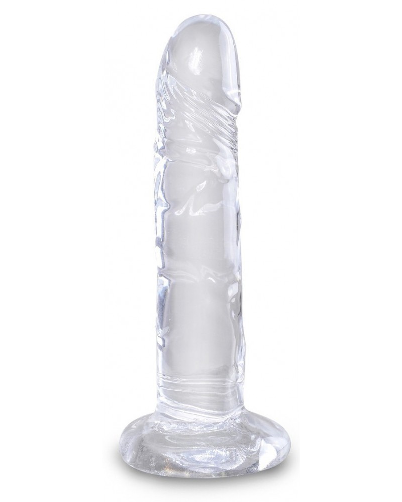 Gode transparent King Cock 16 x 3.7cm sur la Boutique du Hard