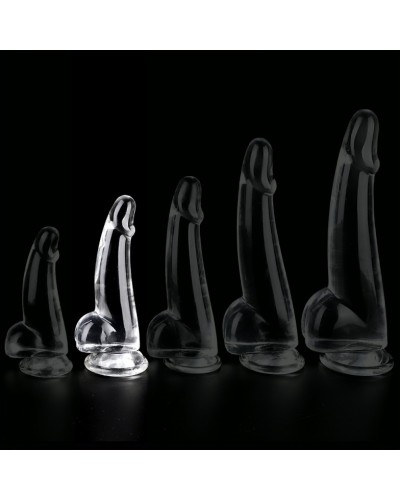 Gode transparent Clear Dong M 12 x 4cm sur la Boutique du Hard