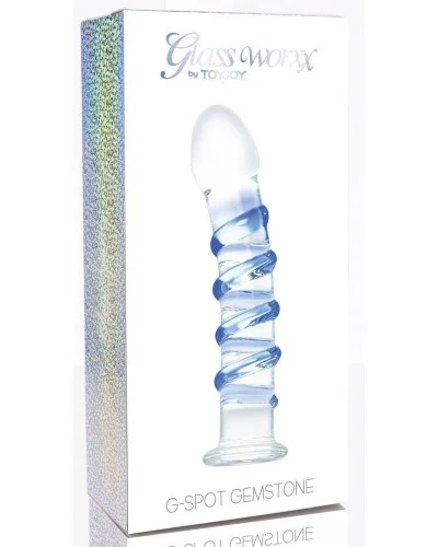 Gode en verre G-Spot Gemstone 17 x 3.7cm sur la Boutique du Hard