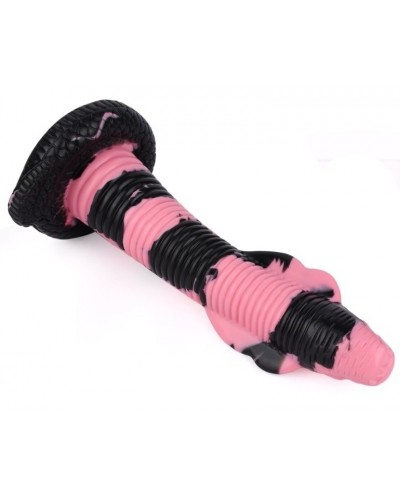 Gode Cobra Snake M 22 x 6cm Noir-Rose sur la Boutique du Hard