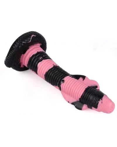 Gode Cobra Snake L 26 x 7cm Noir-Rose sur la Boutique du Hard