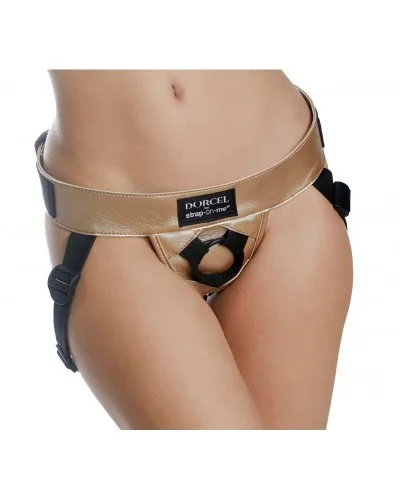 Ceinture Harnais pour Gode Dorcel Strap-On-Me Doré sur la Boutique du Hard