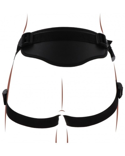 Harnais pour Gode ceinture Strap-On Deluxe Get Real Noir sur la Boutique du Hard