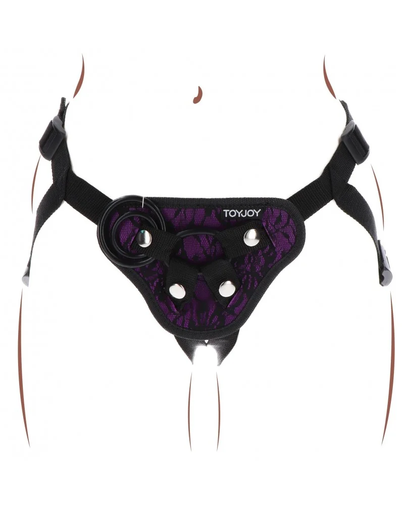 Harnais pour Gode ceinture Strap-On Get Real Violet sur la Boutique du Hard