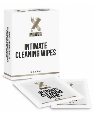 Lingettes nettoyantes Intimate Cleaning x6 2.5ml sur la Boutique du Hard