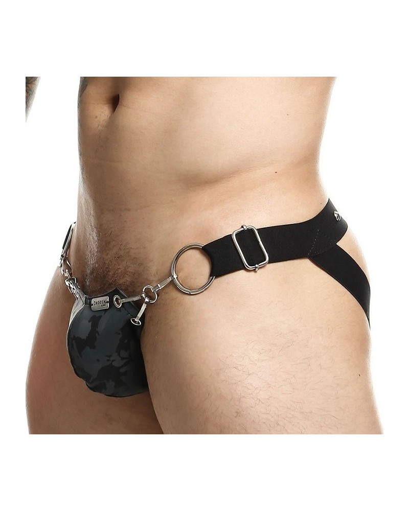 Jockstrap Snap Dngeon Gris sur la Boutique du Hard