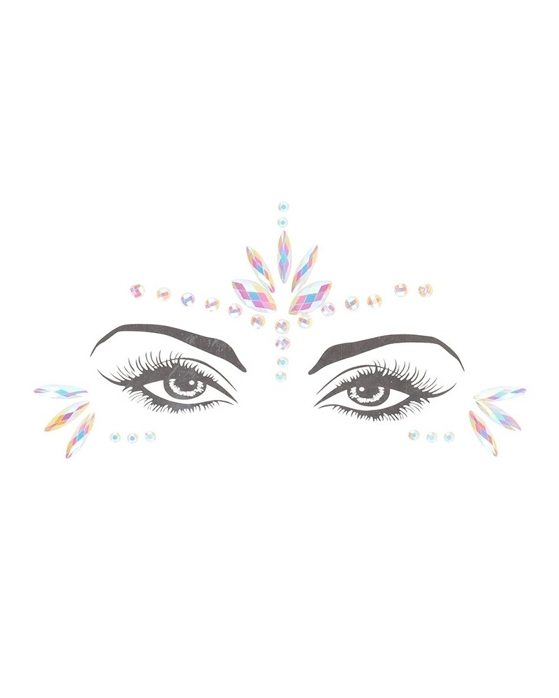 Stickers Strass Visage phosphorescent Glow Jewelry sur la Boutique du Hard