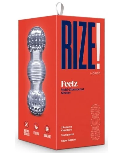 Masturbateur transparent Rize Feelz 15cm sur la Boutique du Hard