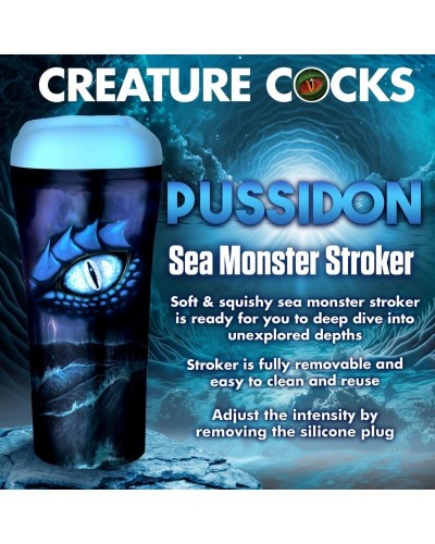 Masturbateur Creature Pussidon Bleu sur la Boutique du Hard