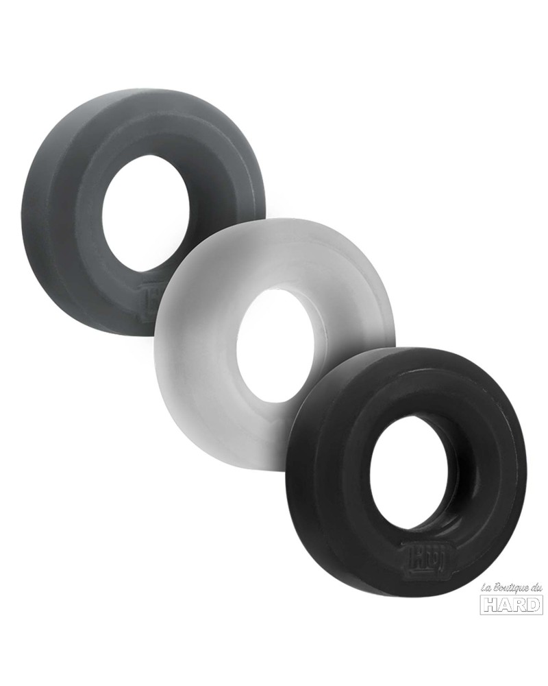 Lot de 3 cockrings Huj Dark pas cher