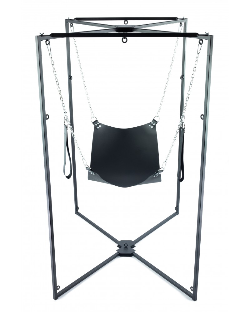 Kit Sling Cuir Carré Noir Armature Noire sur la Boutique du Hard