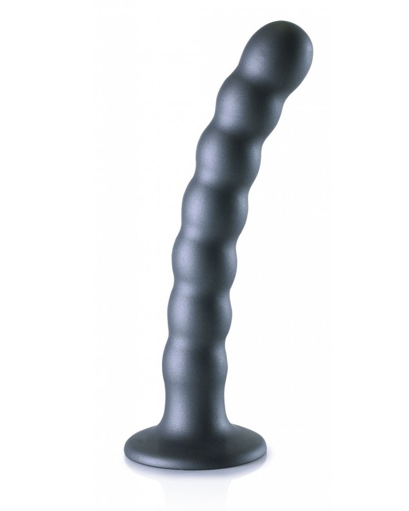 Plug Beaded G-Spot M 16.5 x 2.5cm Gris sur la Boutique du Hard