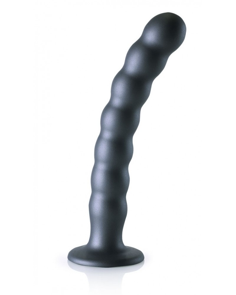 Plug Beaded G-Spot L 20.5 x 3.2cm Gris sur la Boutique du Hard