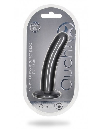 Plug Smooth G-Spot M 14.5 x 3cm Gris sur la Boutique du Hard