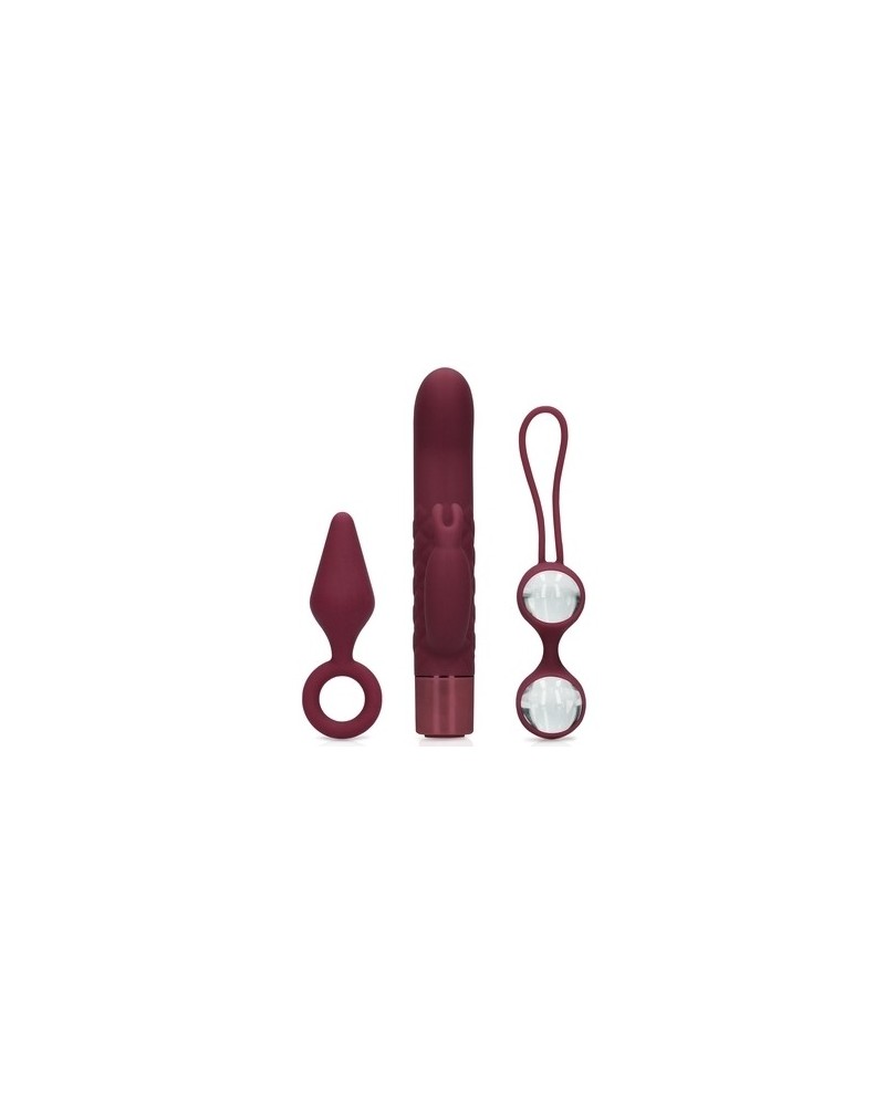 Coffret de Sextoys pour Elle Darkcherry 3 Accessoires sur la Boutique du Hard