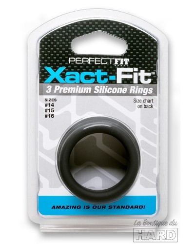 Lot de 3 cockrings Xact-Fit S-M pas cher