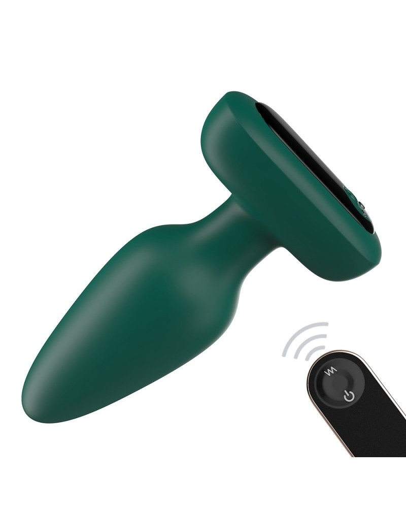 Plug vibrant Silicone Visual 10 x 4.2cm Vert sur la Boutique du Hard