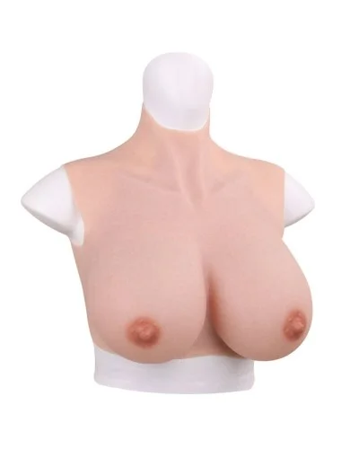 Buste Seins réalistes Silicone Col haut Bonnet B sur la Boutique du Hard