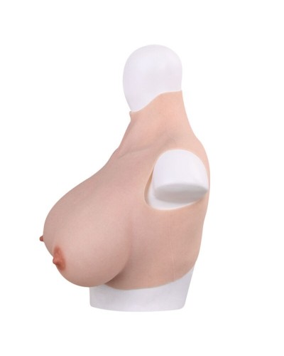 Buste Seins réalistes Silicone Col haut Bonnet D sur la Boutique du Hard