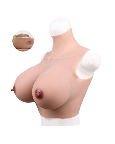 Buste Seins Silicone Col haut Bonnet D sur la Boutique du Hard