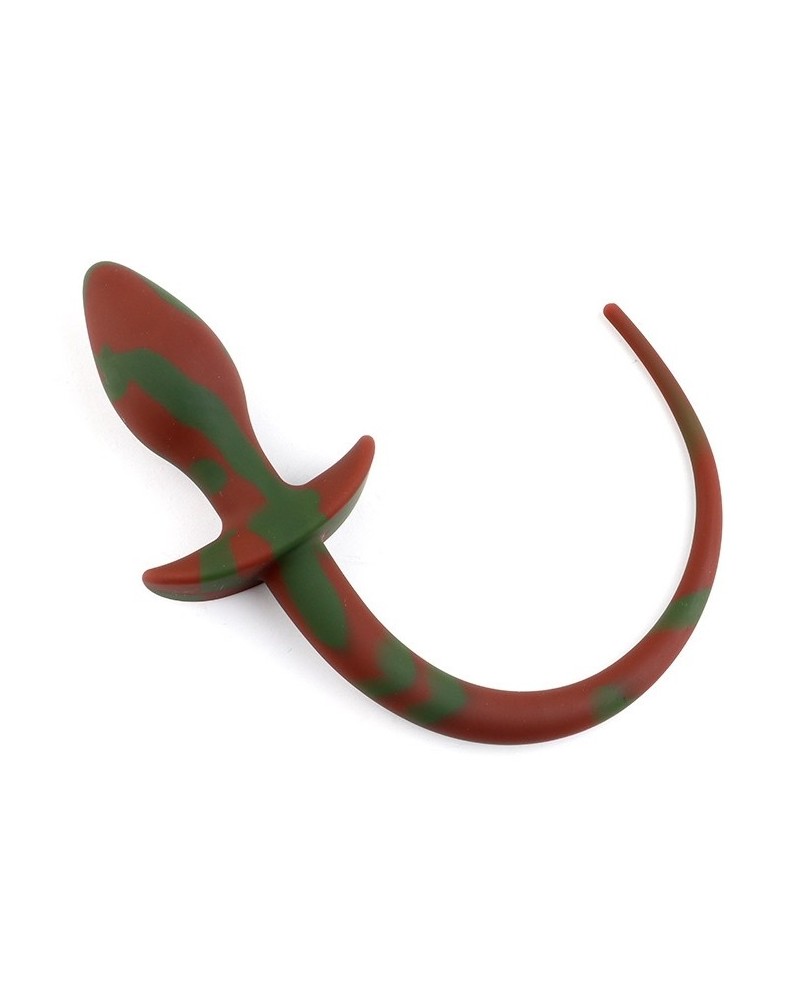 Plug Queue de chien Dog Tail 7.5 x 3.1cm Marron-Vert sur la Boutique du Hard