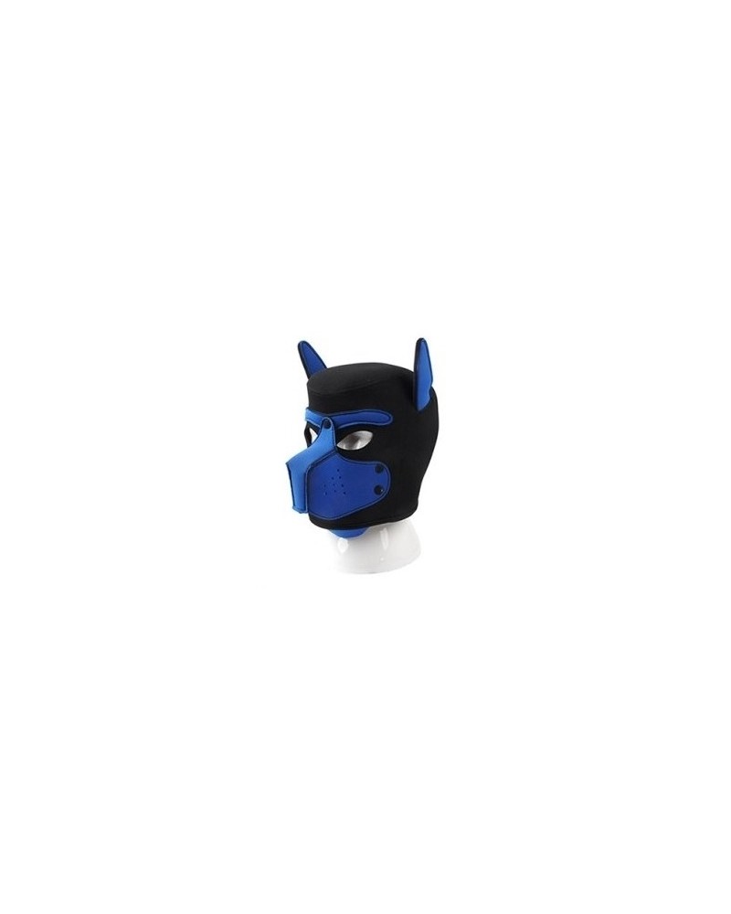 Masque Puppy Néoprène Dog On Noir-Bleu sur la Boutique du Hard