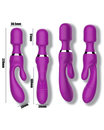 Vibro et Wand Fifteen Action Violet sur la Boutique du Hard