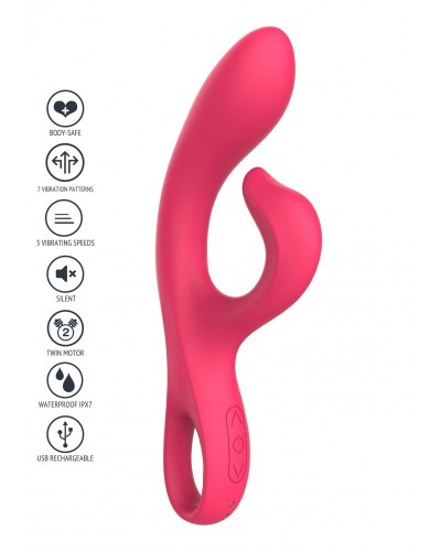 Vibro Rabbit Endless Orgasm 22cm Fuchsia sur la Boutique du Hard