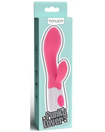 Vibro Rabbit Funky Lover 20cm Rose sur la Boutique du Hard