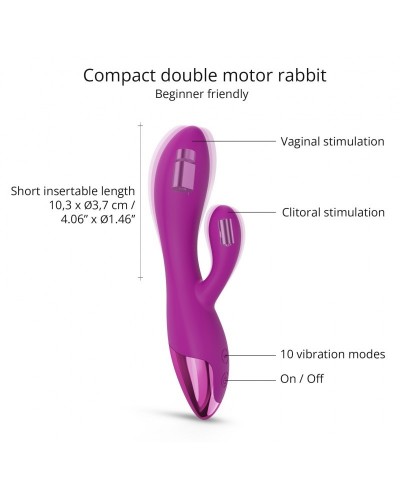 Vibro Rabbit Funky Bunny Love to Love Fuchsia sur la Boutique du Hard