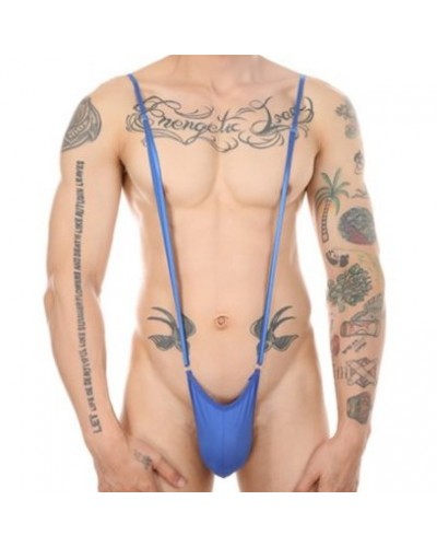 Singlet fin Strappia Bleu sur la Boutique du Hard