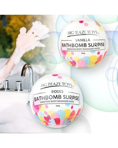 Bombe de bain Moussante avec Vibro Parfum Vanille sur la Boutique du Hard