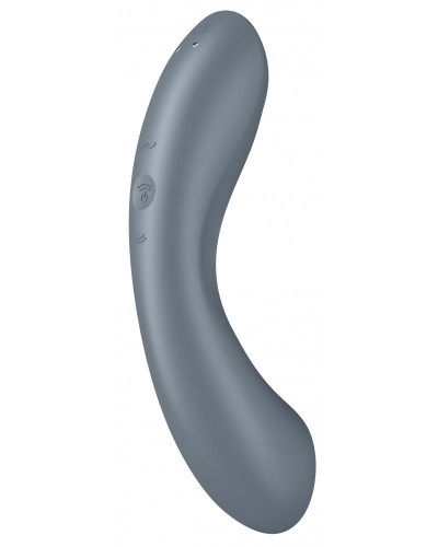 Stimulateur de clitoris Curvy Trinity 1 Satisfyer Gris sur la Boutique du Hard