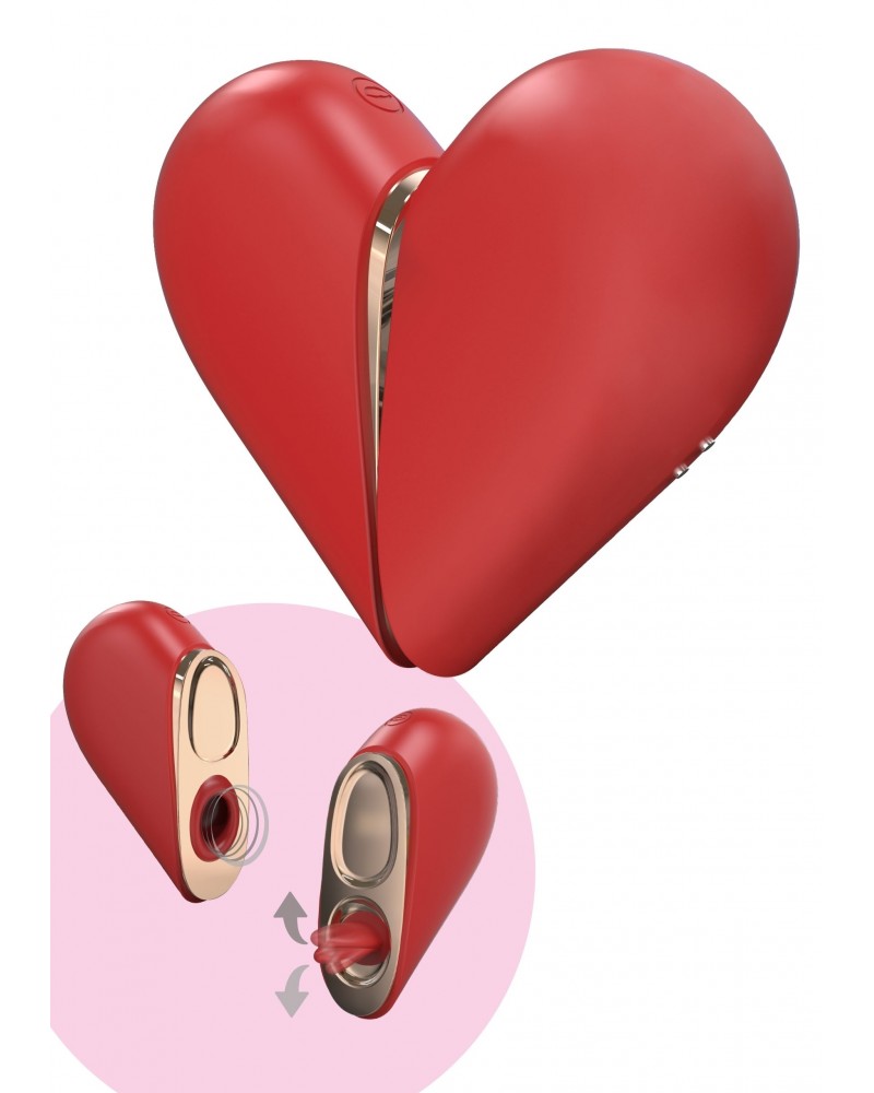 Stimulateur de clitoris HeartBreaker Rouge sur la Boutique du Hard