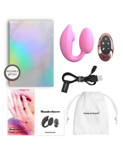 Stimulateur Clitoris et Point G Wonderlover Rose sur la Boutique du Hard