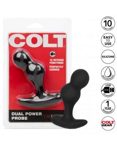 Stimulateur de prostate vibrant Dual Power Probe Colt 8 x 3.4cm sur la Boutique du Hard